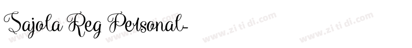Sajola Reg Personal字体转换
